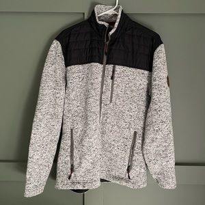 Gray fleece jacket